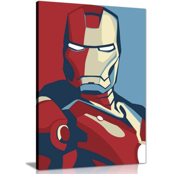 Retro Iron Man Canvas