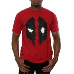 Deadpool Splat Face T-Shirt red