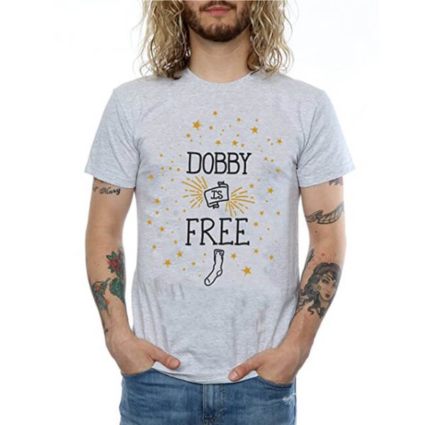 Harry Potter Dobby is Free T-Shirt Grey
