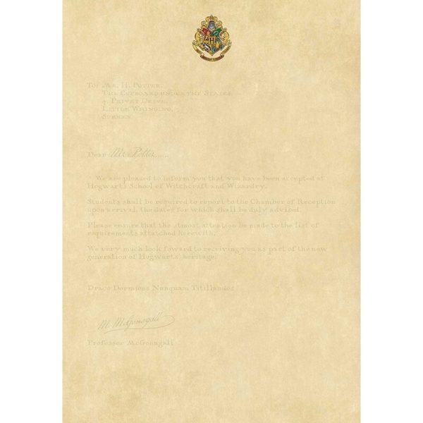 Harry Potter Hogwarts Desktop Stationery Set Paper 1