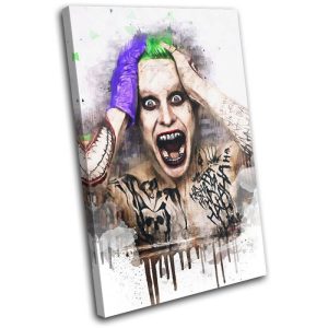 Abstract Suicide Squad Joker Canvas
