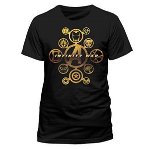 Black & Gold Avengers Infinity War T-Shirt