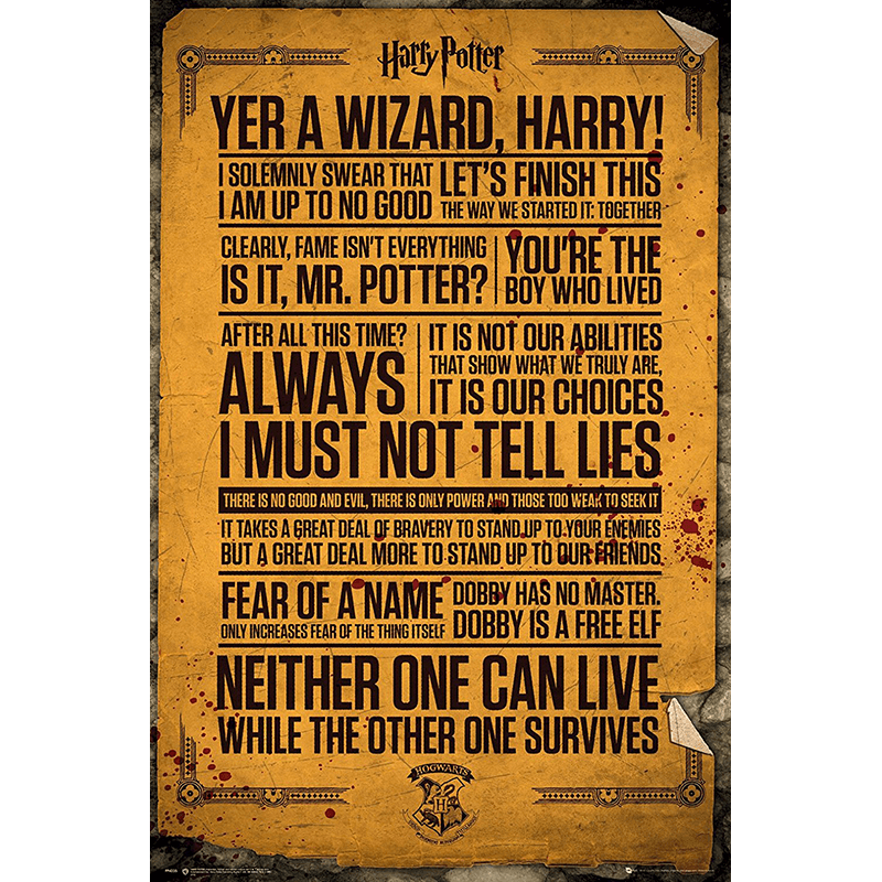 Harry Potter Quotes Poster