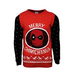 Marvel Deadpool Merry Chimichanga Christmas Jumper