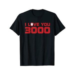 Iron Man I Love You 3000 T-shirt Black